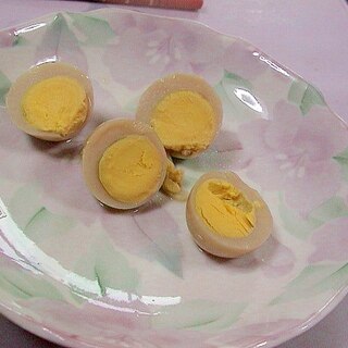 健康法師の　レトルトのうずらの卵で煮卵風